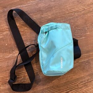 Corkcicle Teal Crossbody Water Bottle Sling Bag new